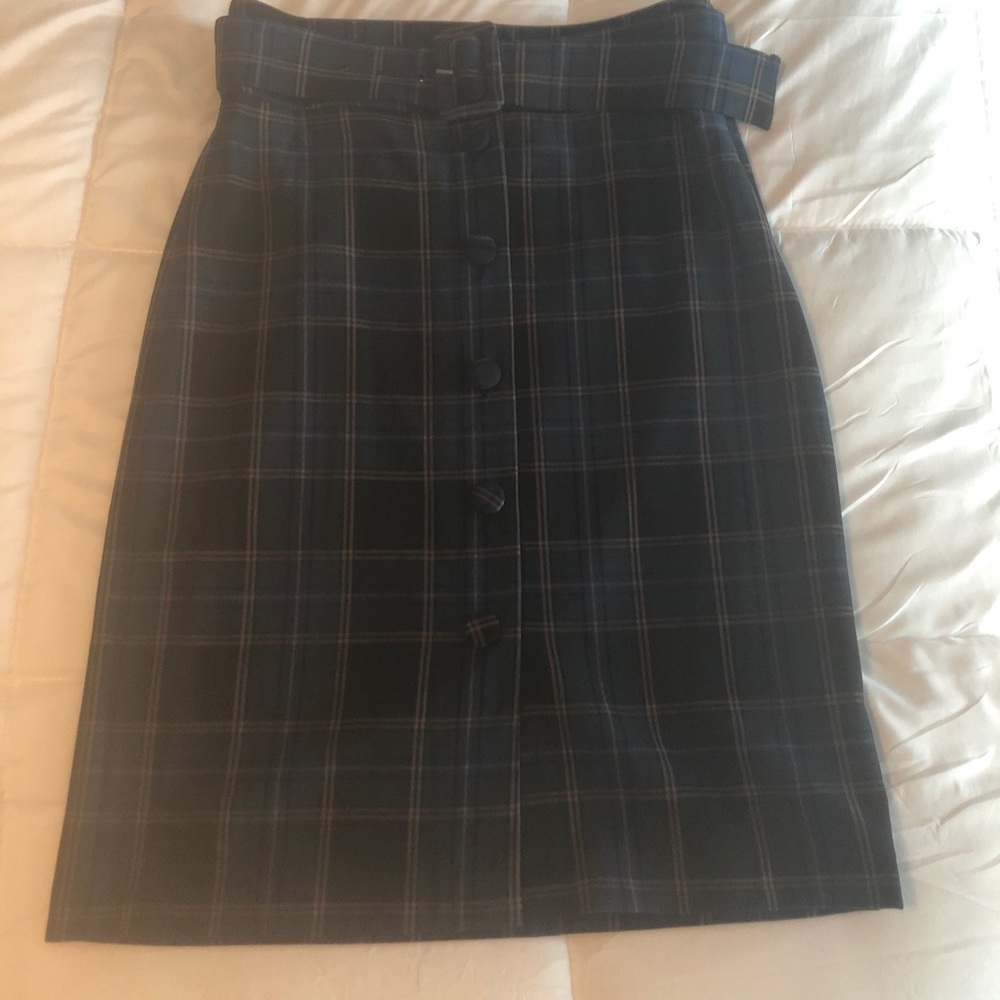 Anthropologie Plaid Skirt